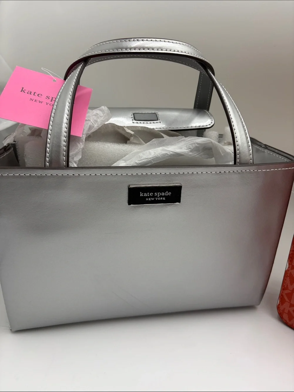 kate spade Silver Tote or Michael Kors Red Dot Crossbody - Car Freshie Promotion - Picture 2 of 6